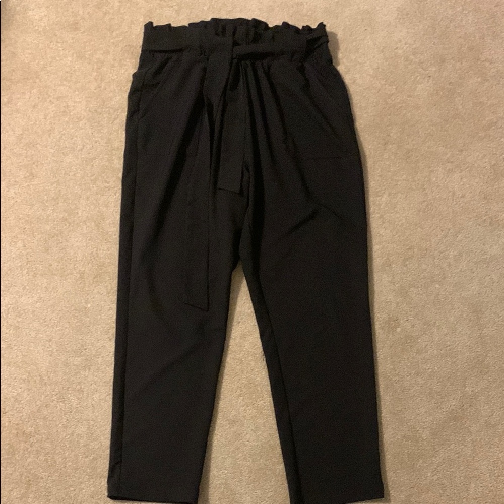 Grace Karin Black Chinos Straight-Leg Design